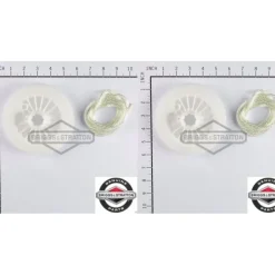 2 Pack Genuine Briggs & Stratton 295871 Recoil Starter Pulley with Rope OEM - Affordable Parts & Accessories for Motor Vehicles — Shop with Confidence